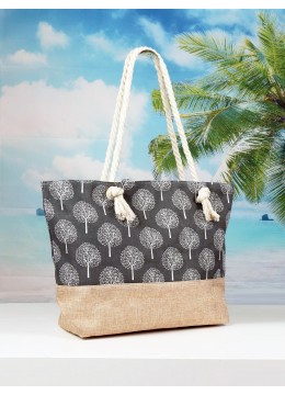 Tree Pattern Canvas Tote Bag